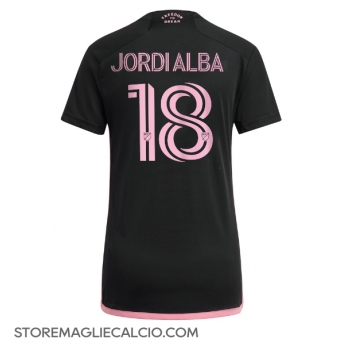 Inter Miami Jordi Alba #18 Maglia Gara Trasferta Repliche 2024-25 Donna